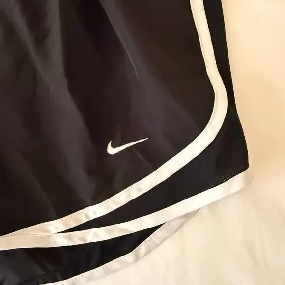 Nike Women’s Running Shorts | Size Small | Black with White Trim | Mesh Panels - Picture 4 of 6
